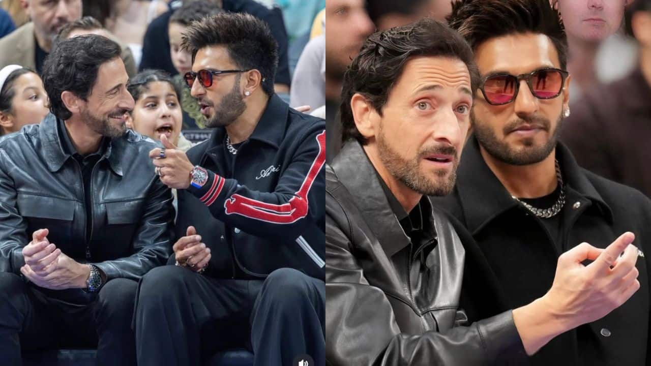 Ranveer Singh sets fans buzzing as he meets two-time Academy Award winner Adrien Brody, fans say, “Two finest actors of both worlds”