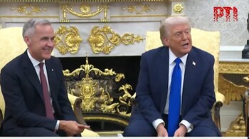 Canadian PM Mark Carney (left) and US President Donald Trump (Courtesy: PTI)