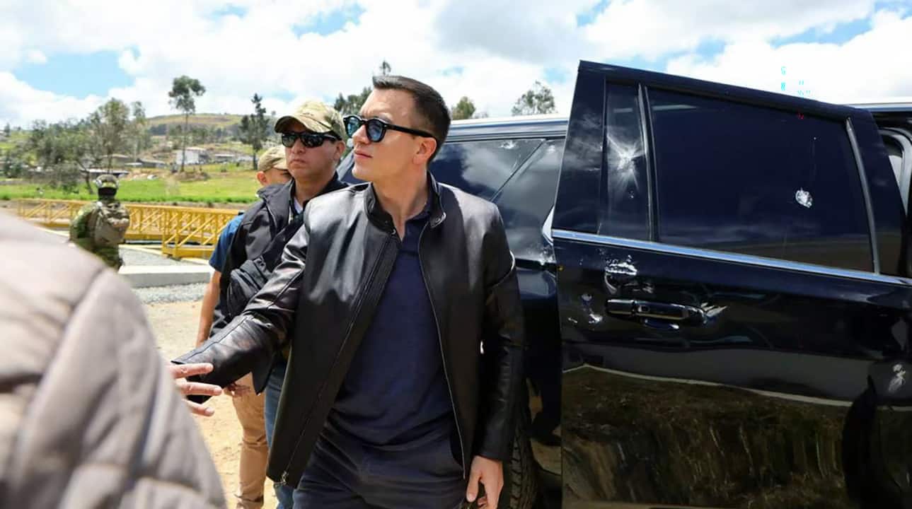 Ecuador president unharmed after apparent gun attack on motorcade