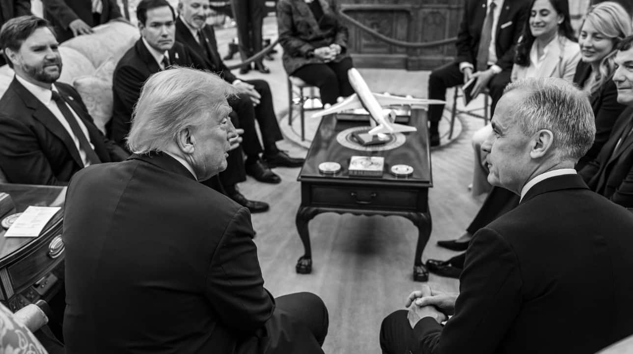 Trump repeats joke about Canada as '51st US State' during bilateral meeting with PM Mark Carney