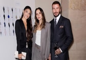 Jacqueline Fernandez stuns in all-black at Paris Fashion Week 2025, wows Victoria Beckham and gets a hug from David Beckham