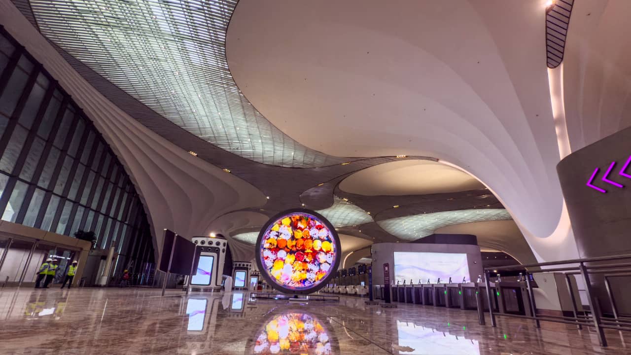 Situated in Ulwe, Navi Mumbai, around 37 km from South Mumbai, NMIA spans 1,160 hectares and is being developed as a greenfield airport under a public-private partnership (PPP) model. (Image credit: X)