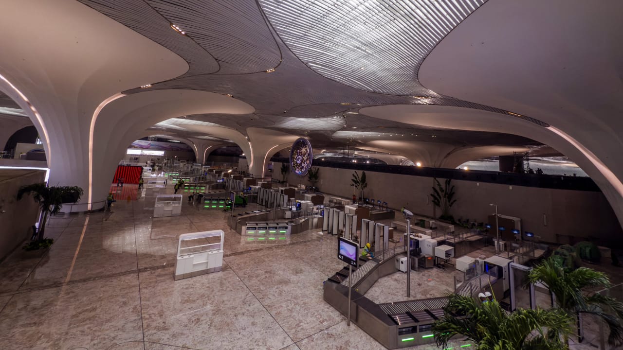 Future expansion plans include three additional terminals and a parallel runway, ultimately increasing total passenger capacity to 90 million and cargo handling to 3.25 million metric tonnes per year. (Image credit: X)