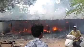 Fire accident at crackers manufacturing unit in Andhra.
