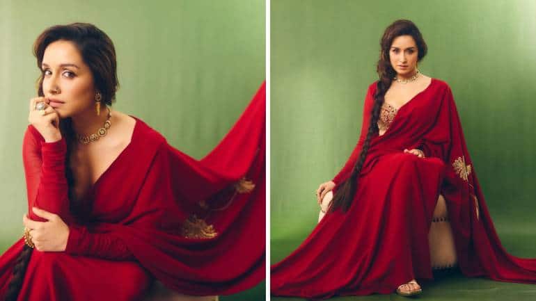 Best red saree looks with stylish blouse designs for Karwa Chauth 2025 (Image: Instagram)