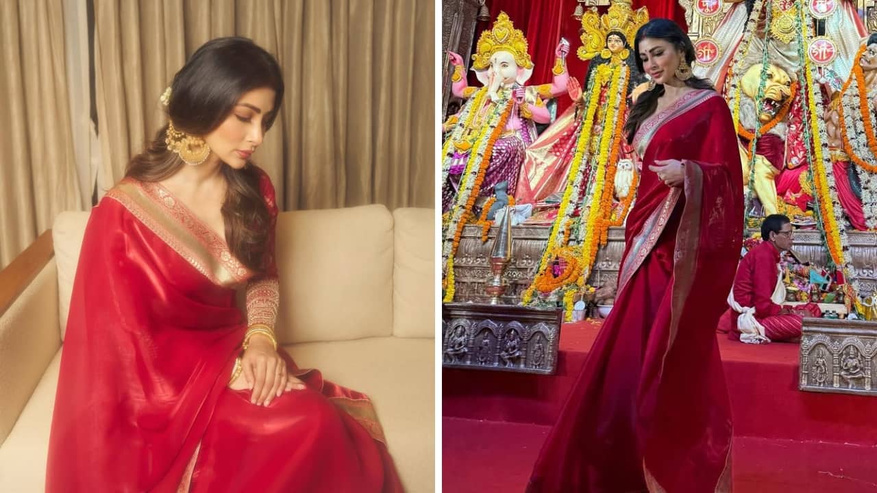 Best red saree looks with stylish blouse designs for Karwa Chauth 2025 (Image: Instagram)