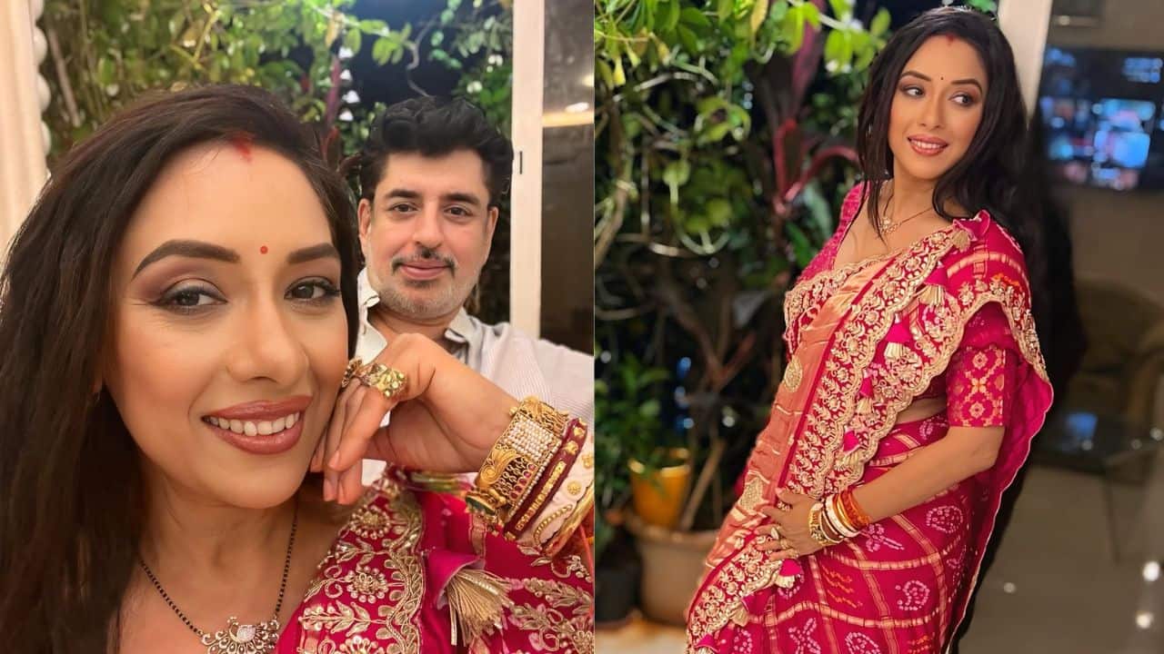 Rupali Ganguly    Rupali Ganguly celebrates Karwa Chauth every year with her husband, Ashwin K. Verma. She marks the occasion with traditional attire and rituals and shares photos and videos of the festivities with her followers.