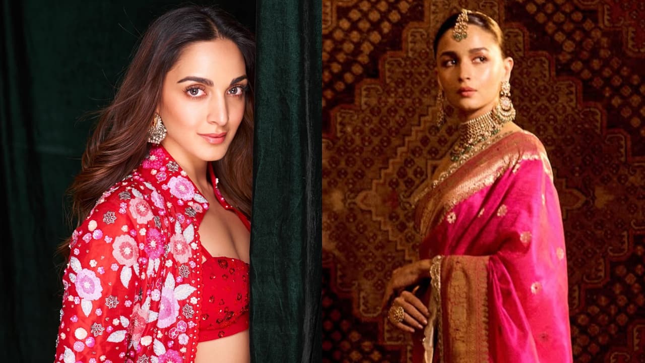 From Alia Bhatt to Kiara Advani; Karwa Chauth inspired fashionable fits for the modern brides