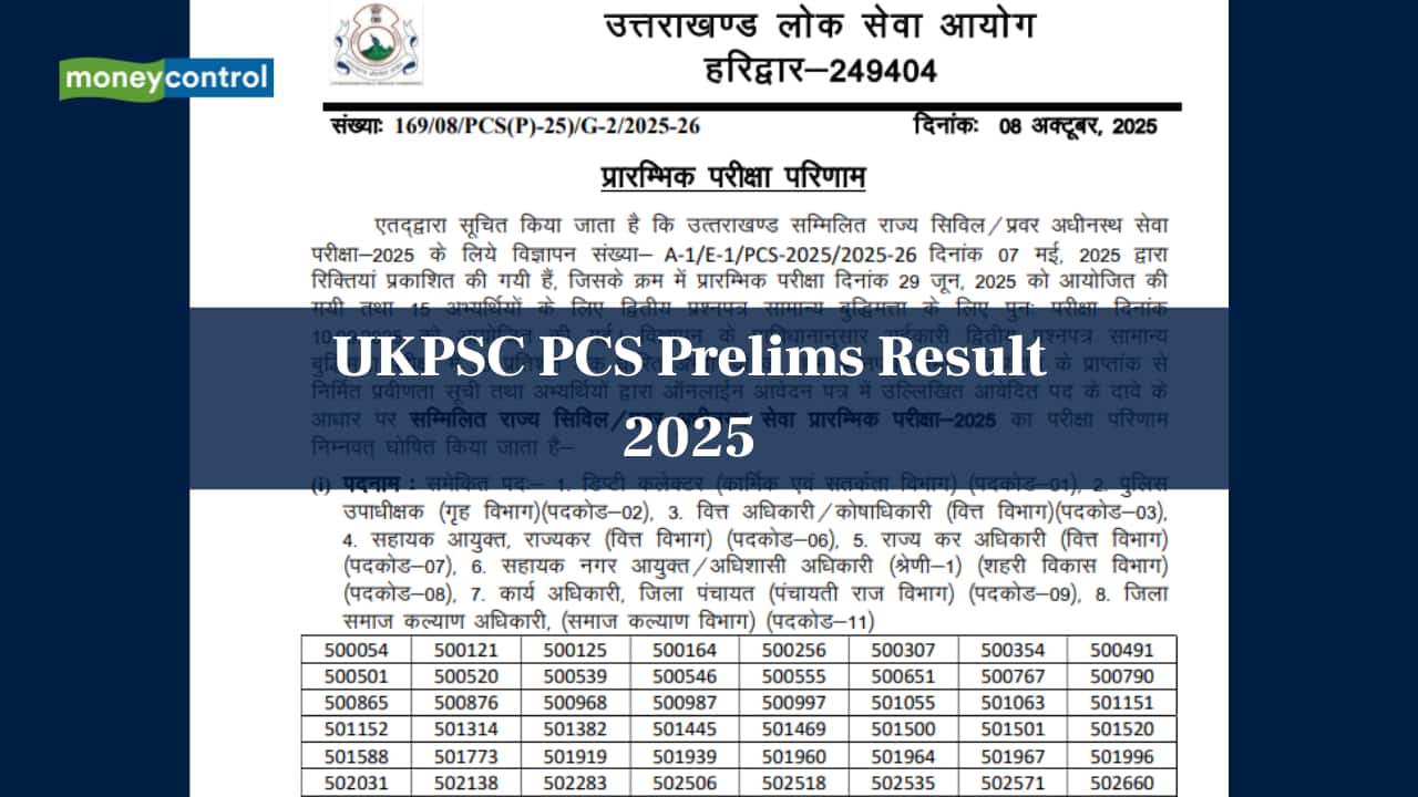 UKPSC PCS Prelims Result 2025 OUT @ psc.uk.gov.in; check cutoff marks for Deputy Collector, DSP and other posts