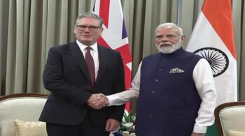 PM Modi and his British counterpart.