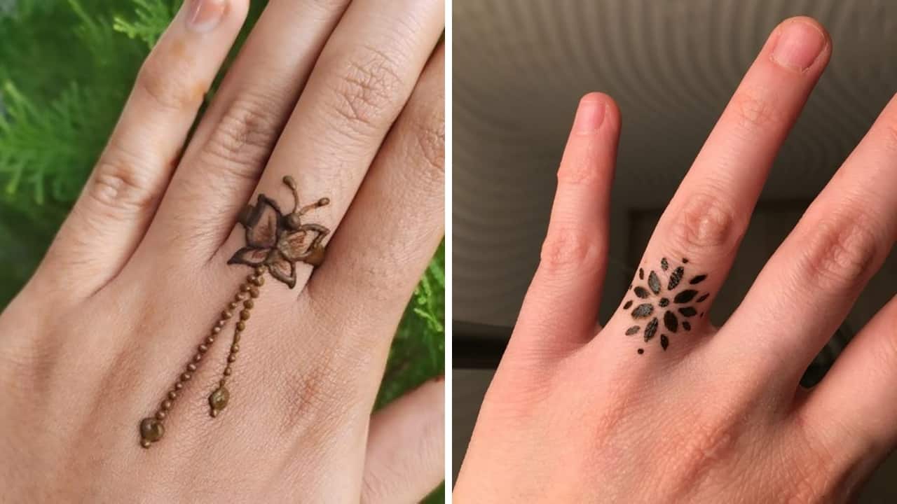 Karwa Chauth 2025 Modern mehndi placement ideas (Image: Pinterest)