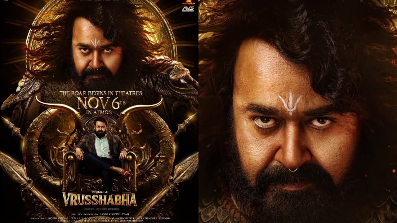 Mohanlal finally announces Vrushabha release date, shares new poster