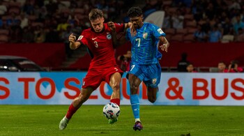 India escape with 1-1 draw against Singapore to keep Asian Cup qualification hopes alive (Photo- AIFF)
