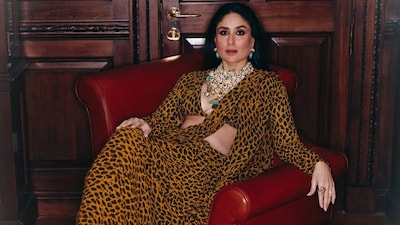 Kareena Kapoor turns heads in bold Sabyasachi animal-print saree at Delhi event