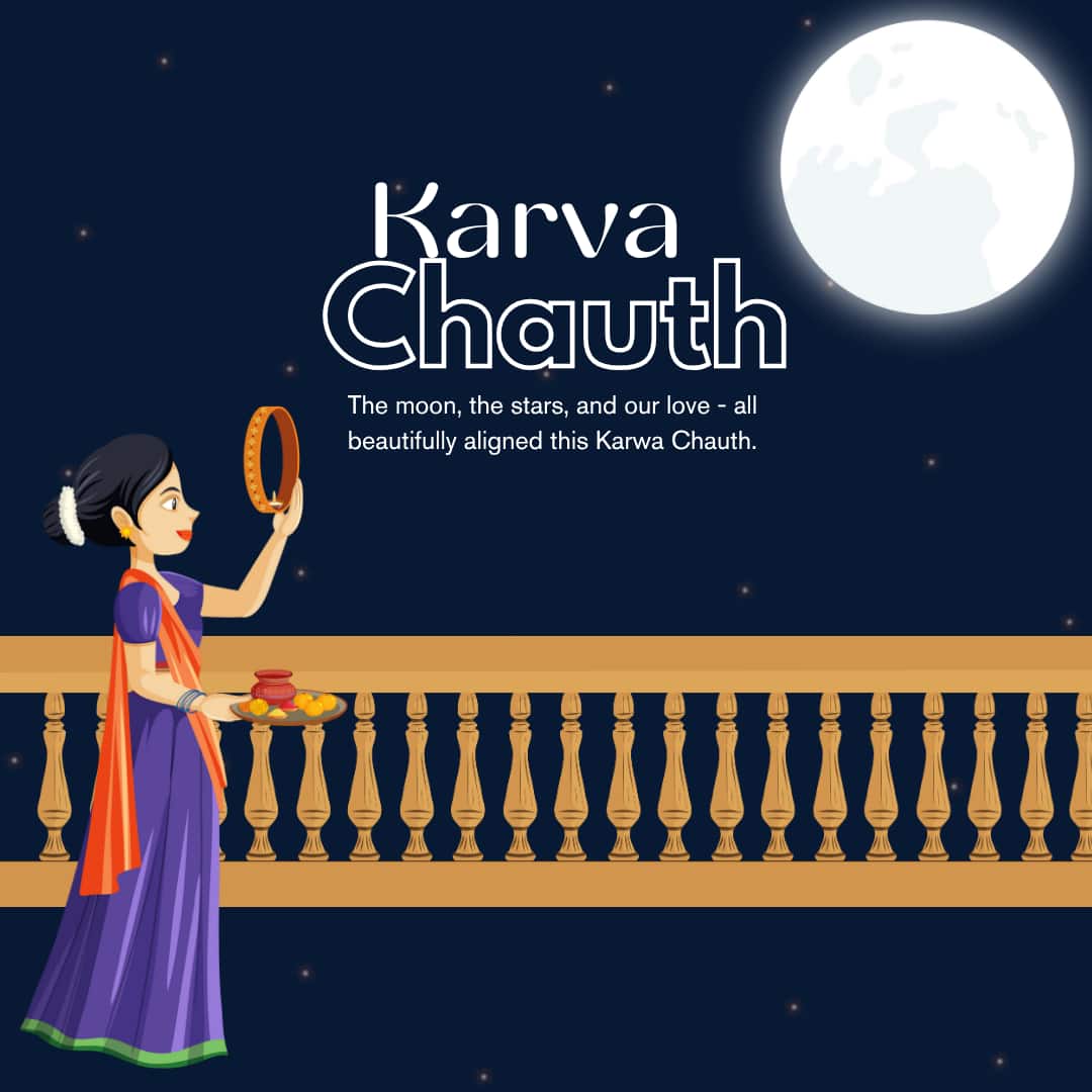 Happy Karwa Chauth Images / Pictures (canva)