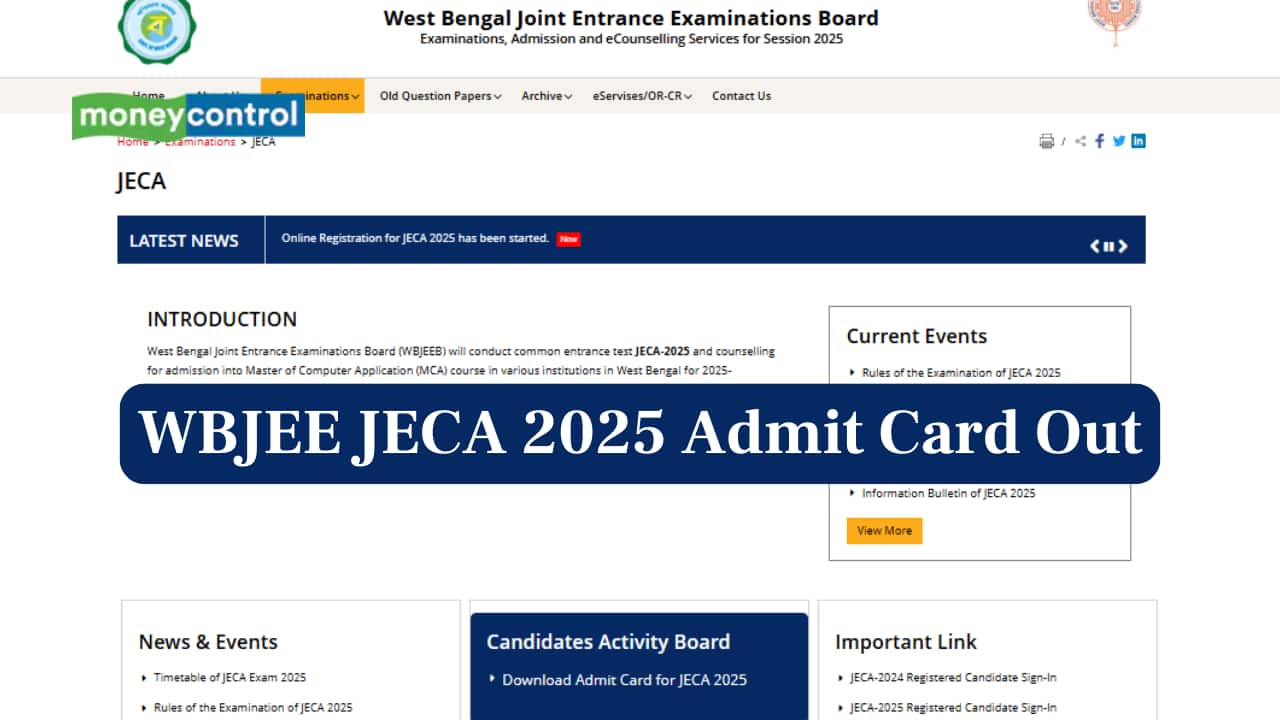 WBJEE JECA 2025 Admit Card Out at wbjeeb.nic.in/jeca; direct link to download here