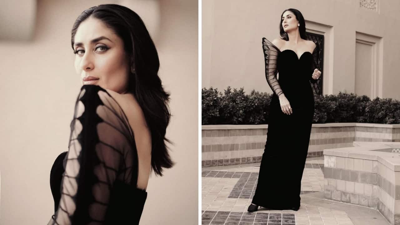 Kareena Kapoor Khan's glam moment in Dubai, there is no stopping her in a black bodycon gown Kareena Kapoor Khan's glam moment in Dubai, there is no stopping her in a black bodycon gown