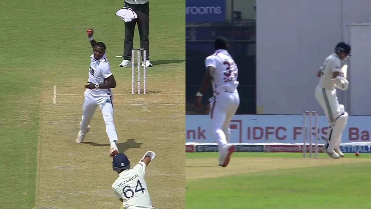 IND vs WI, WATCH: Jayden Seales’ fierce throw at Yashasvi Jaiswal sparks tension, pacer quick to apologise in Delhi Test