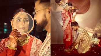 Hina Khan celebrates first Karwa Chauth with Husband Rocky Jaiswal