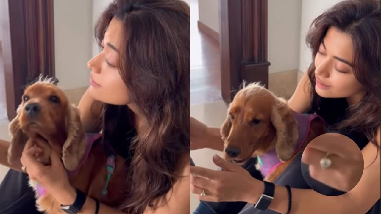 Rashmika Mandanna subtly flaunts her diamond ring after engagement with Vijay Devarakonda, fans can’t keep calm – WATCH