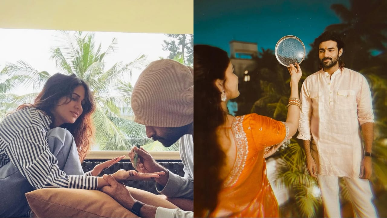 Varun Tej and Lavanya Tripathi celebrate first Karwa Chauth with love and their newborn