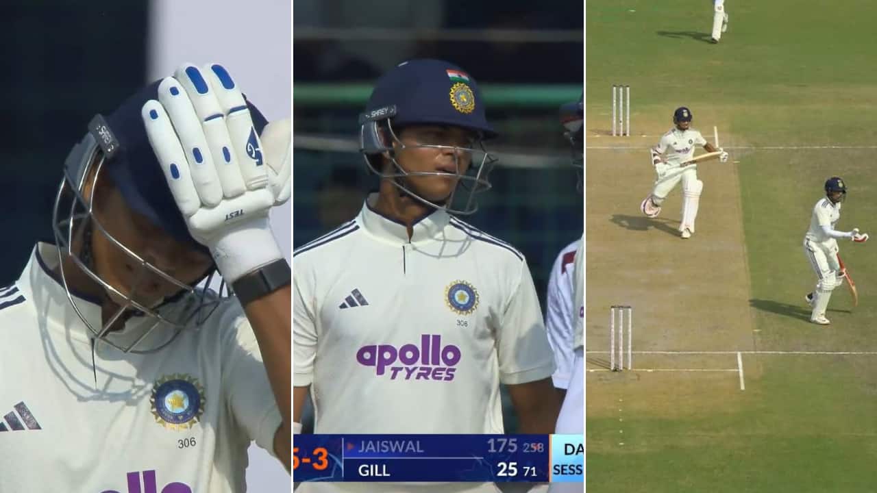 Dejected Yashasvi Jaiswal argues with Shubman Gill as horrible mix-up leads to run-out right before double century