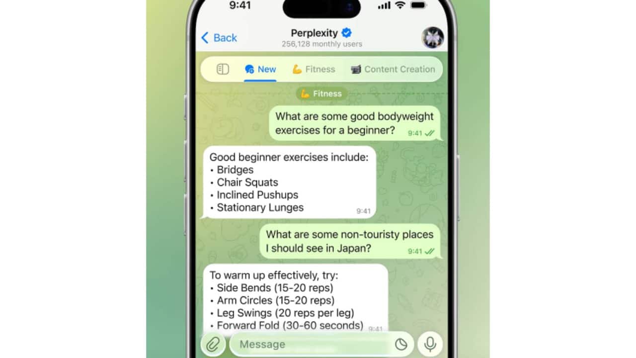 Threads and Streaming Responses for AI Bots Telegram bots now support threaded conversations, allowing users to manage multiple topics in parallel. AI bots can also stream responses in real time, enhancing interactivity. Threads and Streaming Responses for AI Bots Telegram bots now support threaded conversations, allowing users to manage multiple topics in parallel. AI bots can also stream responses in real time, enhancing interactivity.