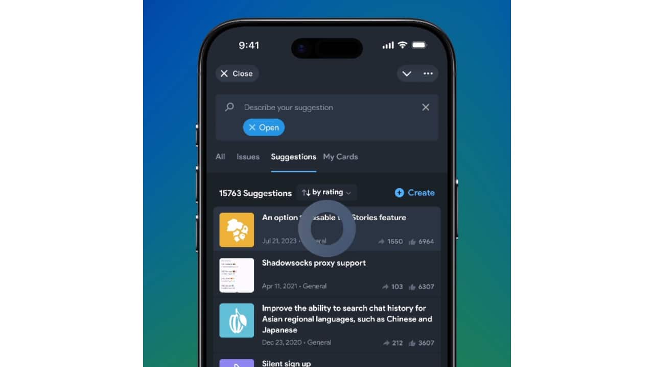 Bugs and Suggestions Mini App The long-running Bug and Suggestion Platform — launched in 2020 — is now available as an official Telegram Mini App, enabling users to report issues or suggest new features directly within the app in just a few taps. Bugs and Suggestions Mini App The long-running Bug and Suggestion Platform — launched in 2020 — is now available as an official Telegram Mini App, enabling users to report issues or suggest new features directly within the app in just a few taps.