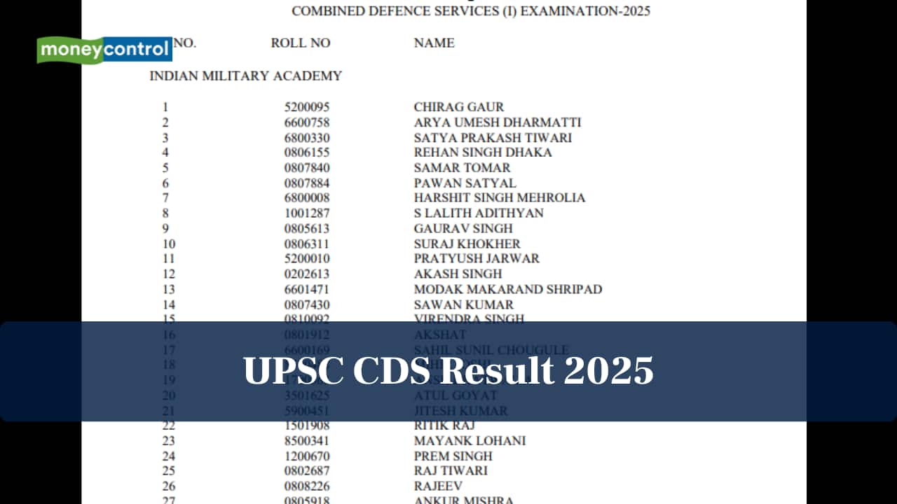 UPSC CDS Result 2025 declared @ upsc.gov.in; 365 candidates shortlisted, direct link her