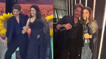Shah Rukh Khan and Kajol perform on DDLJ song