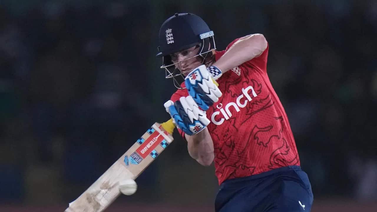 Next on the list is England’s Harry Brook, known for his aggressive batting with an average of over 57 in Tests. His performance in white ball cricket is quite decent, but he has the potential to dominate world cricket. (AP Photo)