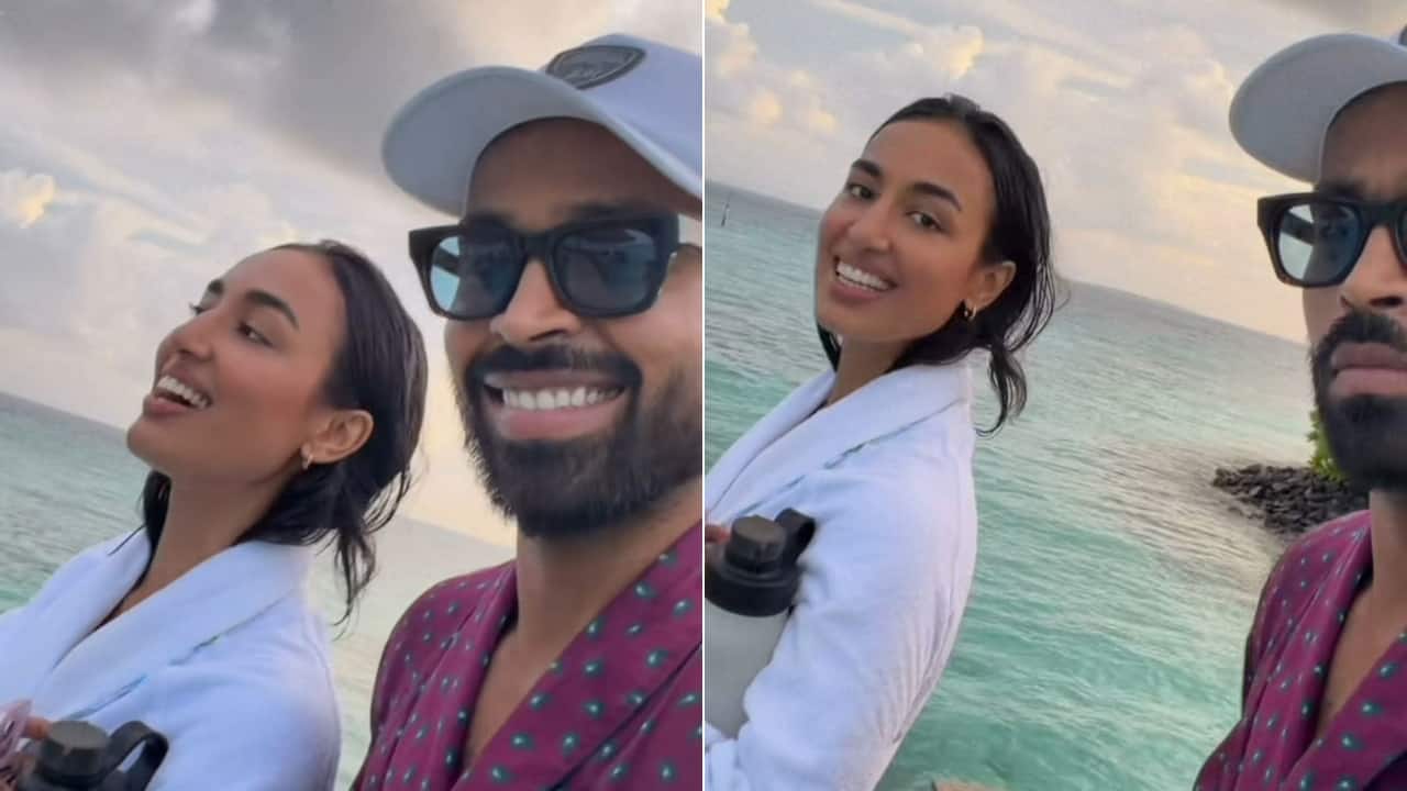 Hardik Pandya's birthday celebration: Star cricketer's beach video with gf Mahieka Sharma goes viral - WATCH