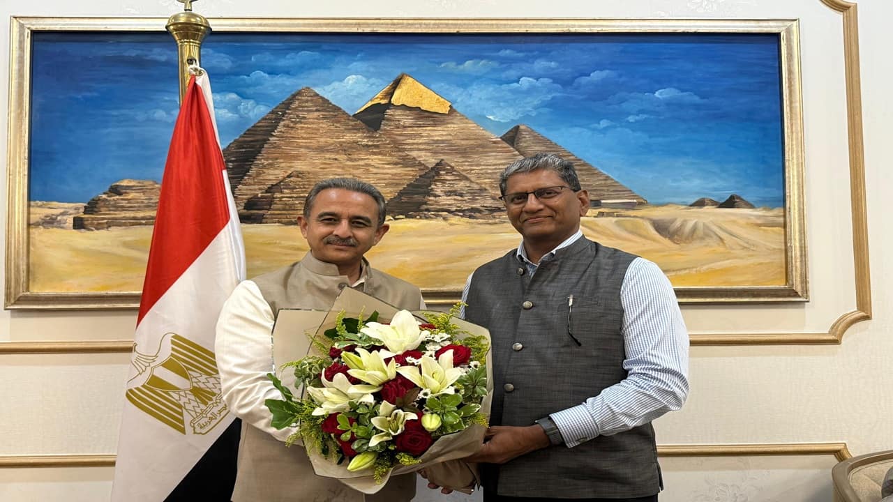 Gaza Peace Summit: MoS Kirti Vardhan Singh arrives in Cairo as India’s special representative for truce talks