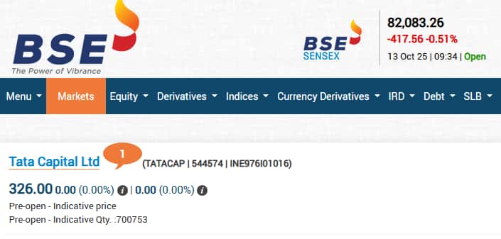 Tata Capital Share Price, Tata Capital Share Price Live, Tata Capital Stock Price, Tata Capital Listing Price, Tata Capital Listing Today, Tata Capital IPO GMP, Tata Capital Price Today