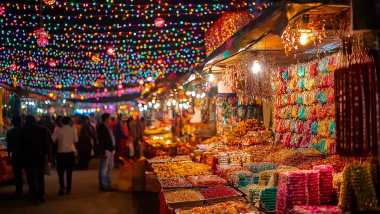 Amid the diyas and glitter, Delhi's Diwali markets feel the pinch of changing times