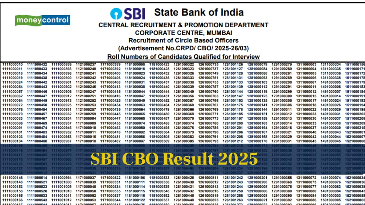 SBI CBO Result 2025 declared @ sbi.co.in; check your scorecard and cutoff here