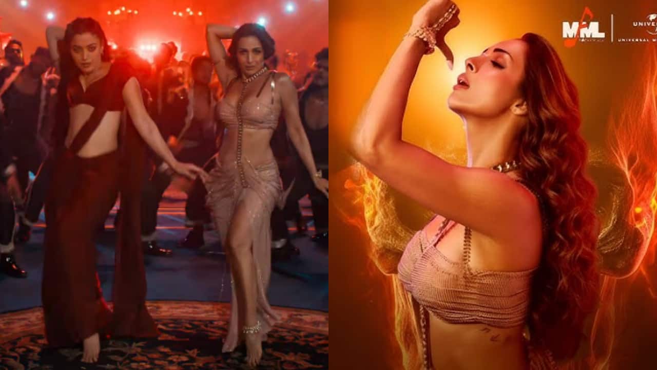 Malaika Arora turns up the heat with Rashmika Mandanna in Thamma with fiery dance number Poison Baby