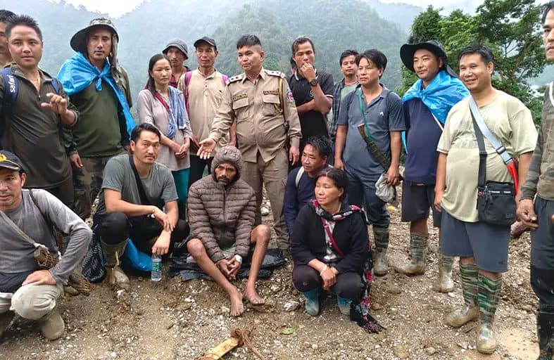 Army porter missing for 20 days rescued from Arunachal's Upper Siang