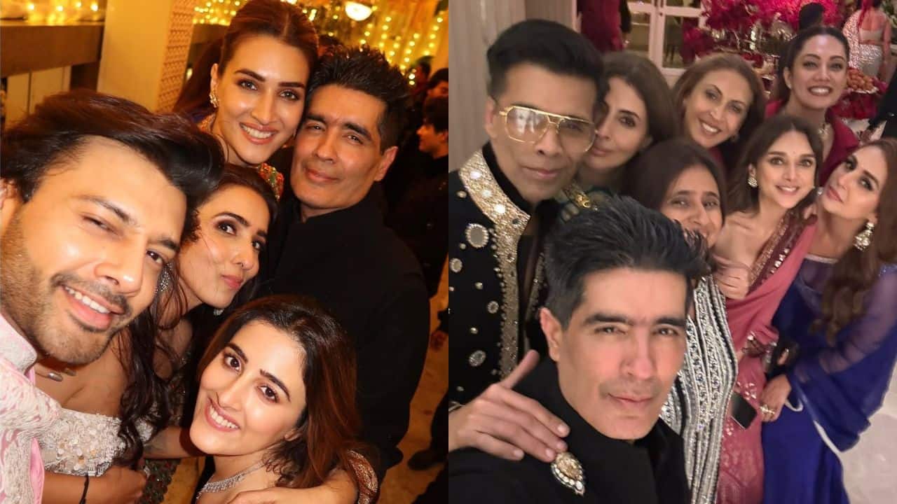 Bollywood's celebrities attended a Diwali celebration hosted by renowned fashion designer Manish Malhotra on October 12 where adorable couples added to the night's charm, but a few actors stole the show with their joyous smiles! Here are some of the couples who attracted attention at Manish Malhotra's Diwali celebration.