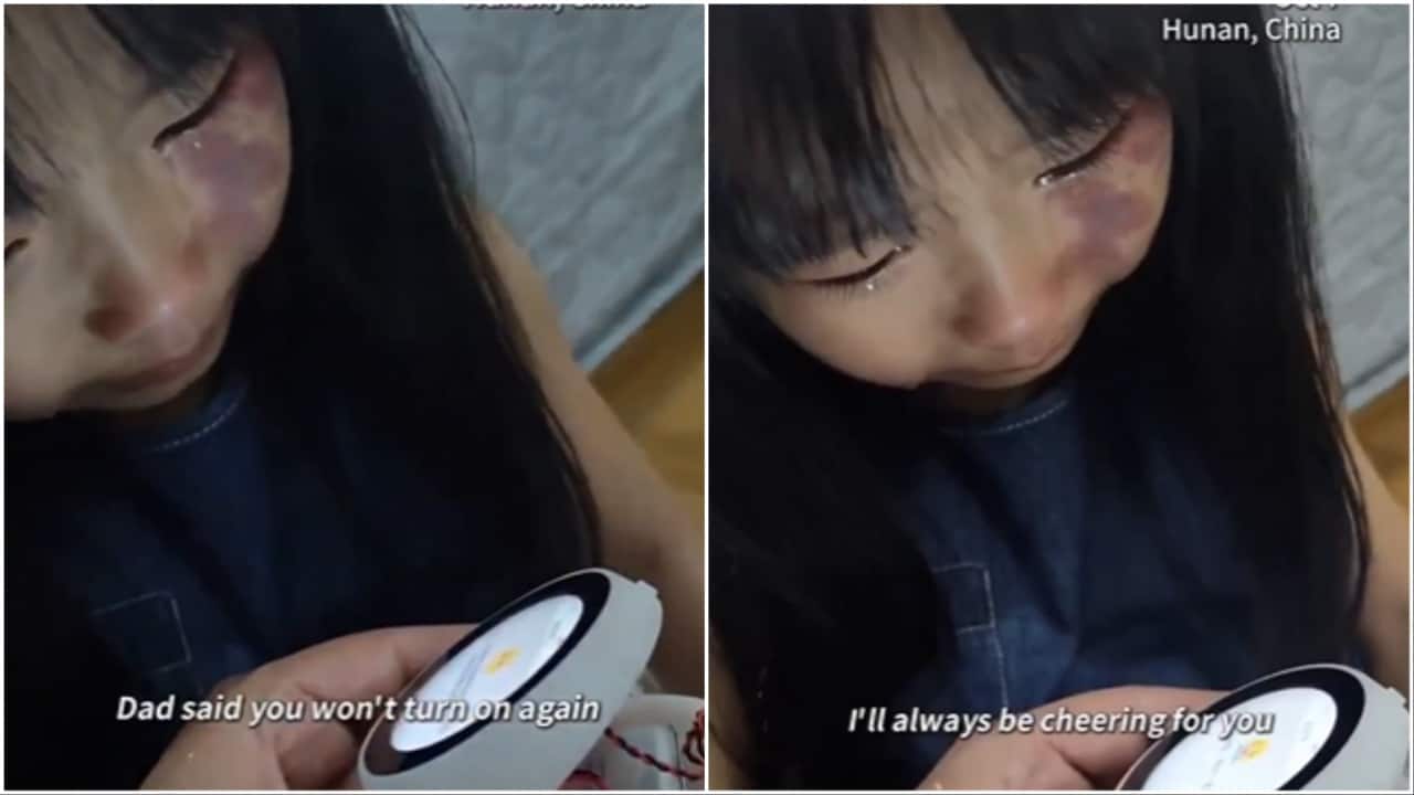 'No matter where I am...': Chinese girl bids tearful goodbye to broken AI English tutor. Video