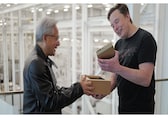 Jensen Huang hand-delivers world’s smallest supercomputer to Elon Musk at SpaceX Starbase