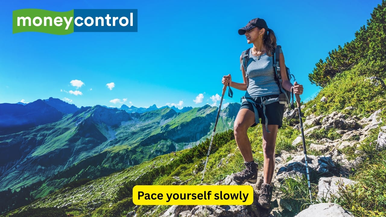 Pace yourself slowly You have been told slow and steady wins the race. It’s true. Your body needs time to adjust to rising heights. Climbing too quickly increases your risk of AMS. Gradual ascent helps your lungs and heart sync to thinner air without protest. (Image: Canva)