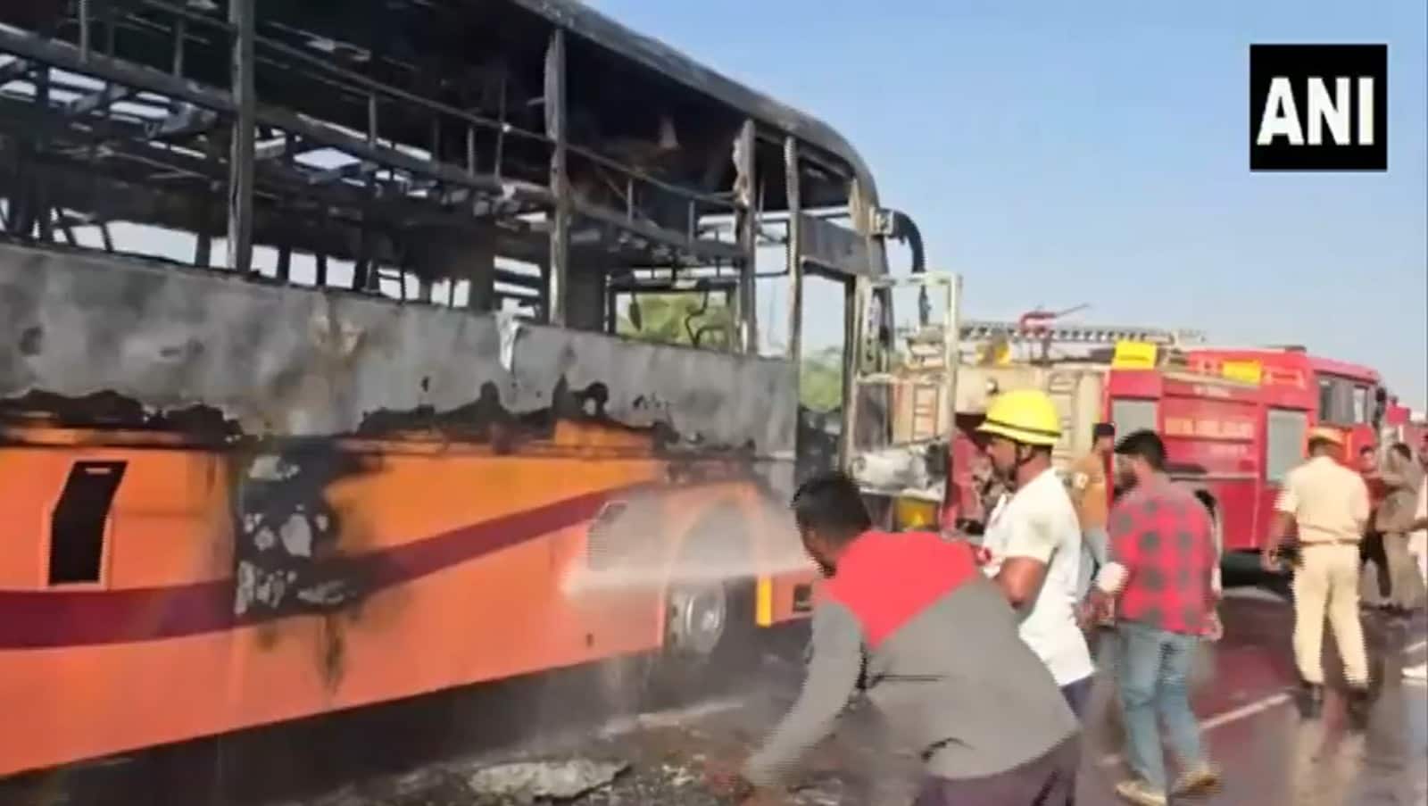 Jaisalmer bus fire: 20 dead, 16 battling for life — Rescue couldn't start immediately as metal remained extremenly hot for hours