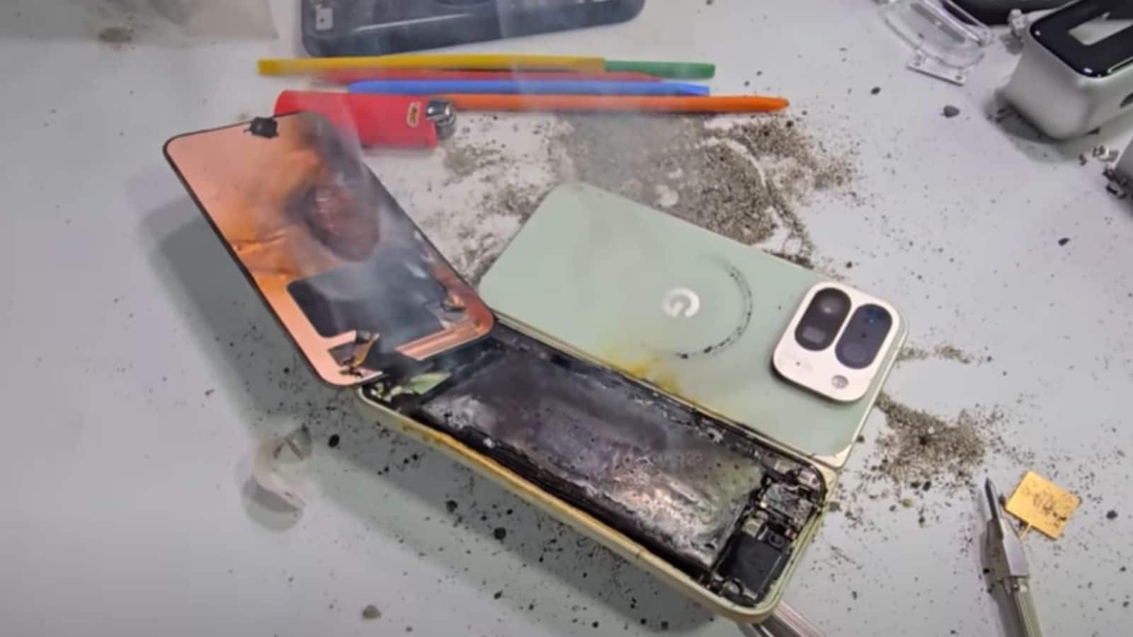 Unbelievable Battery Explosion: Is the Google Pixel 10 Pro Fold Safe?