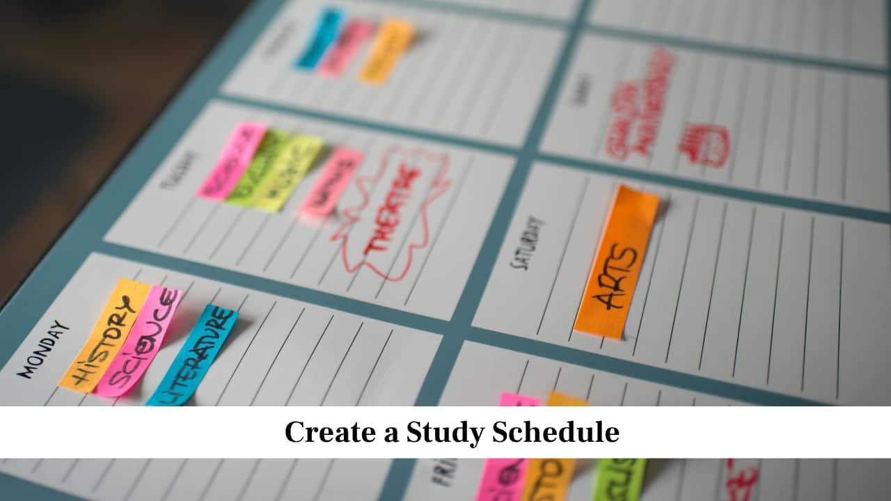 Create a Study Schedule