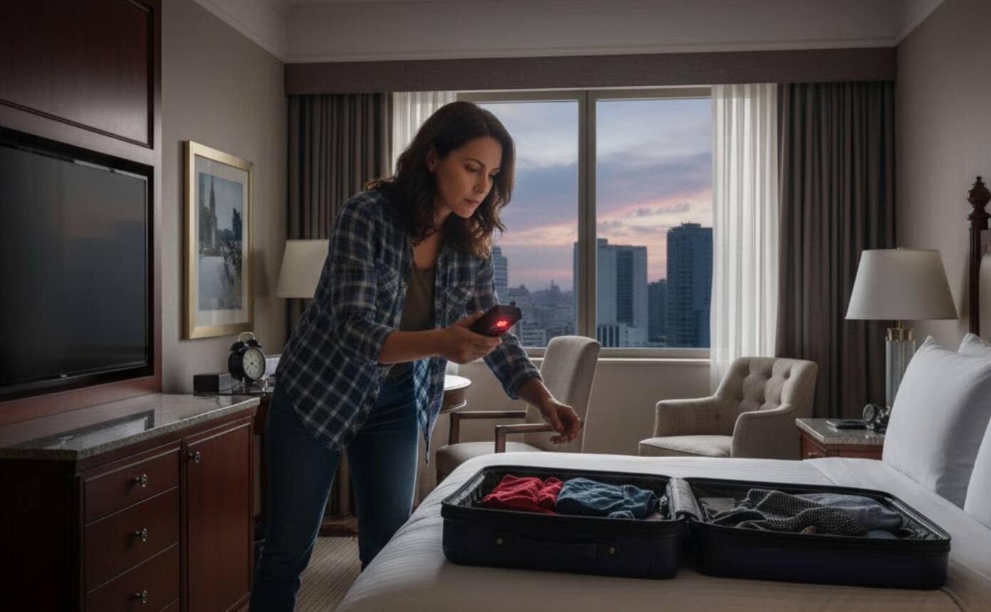 Clothes hooks Small wall-mounted hooks, especially those placed near the shower or changing area, have been found to contain miniature cameras. Many spy cameras are sold online disguised as ordinary hooks, making them difficult to spot at first glance.