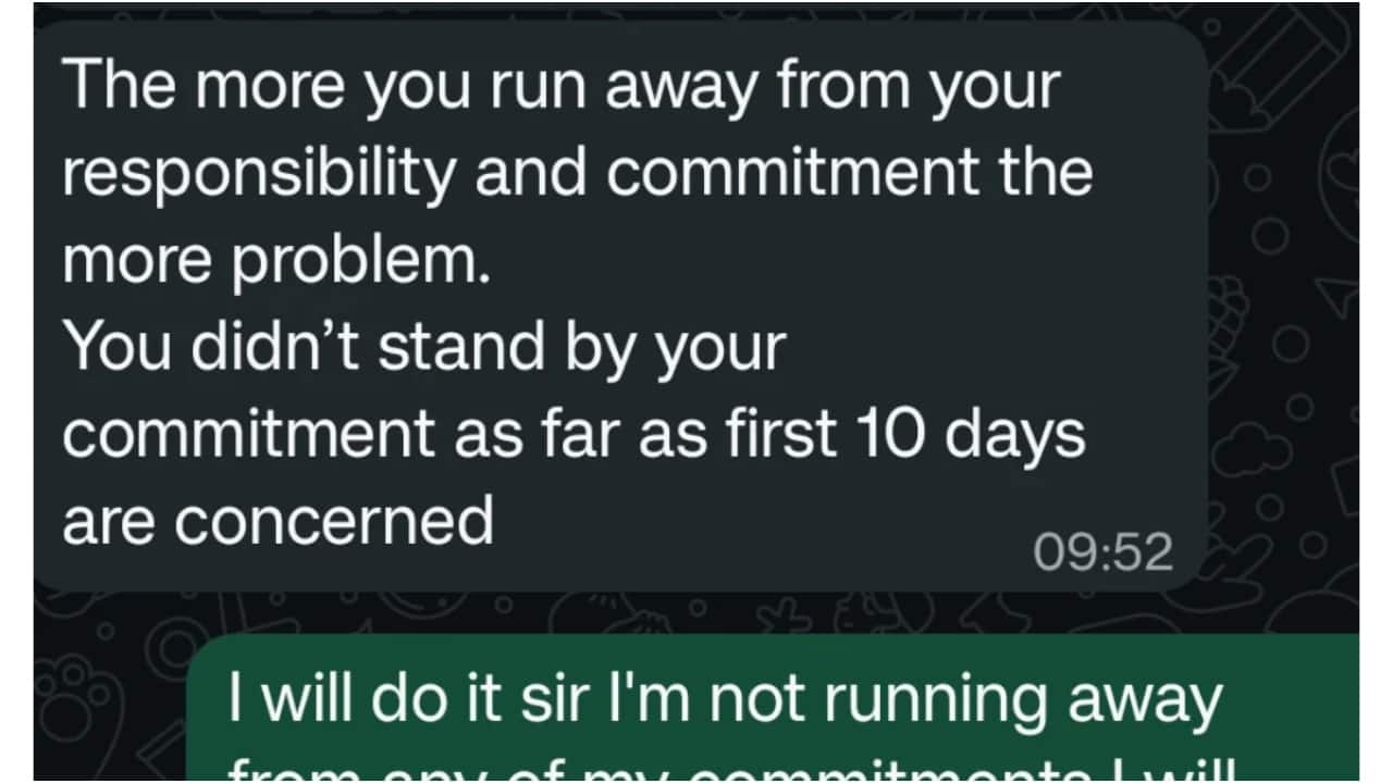 'No empathy': Bengaluru bank employee shares WhatsApp chat after manager rejects urgent medical leave