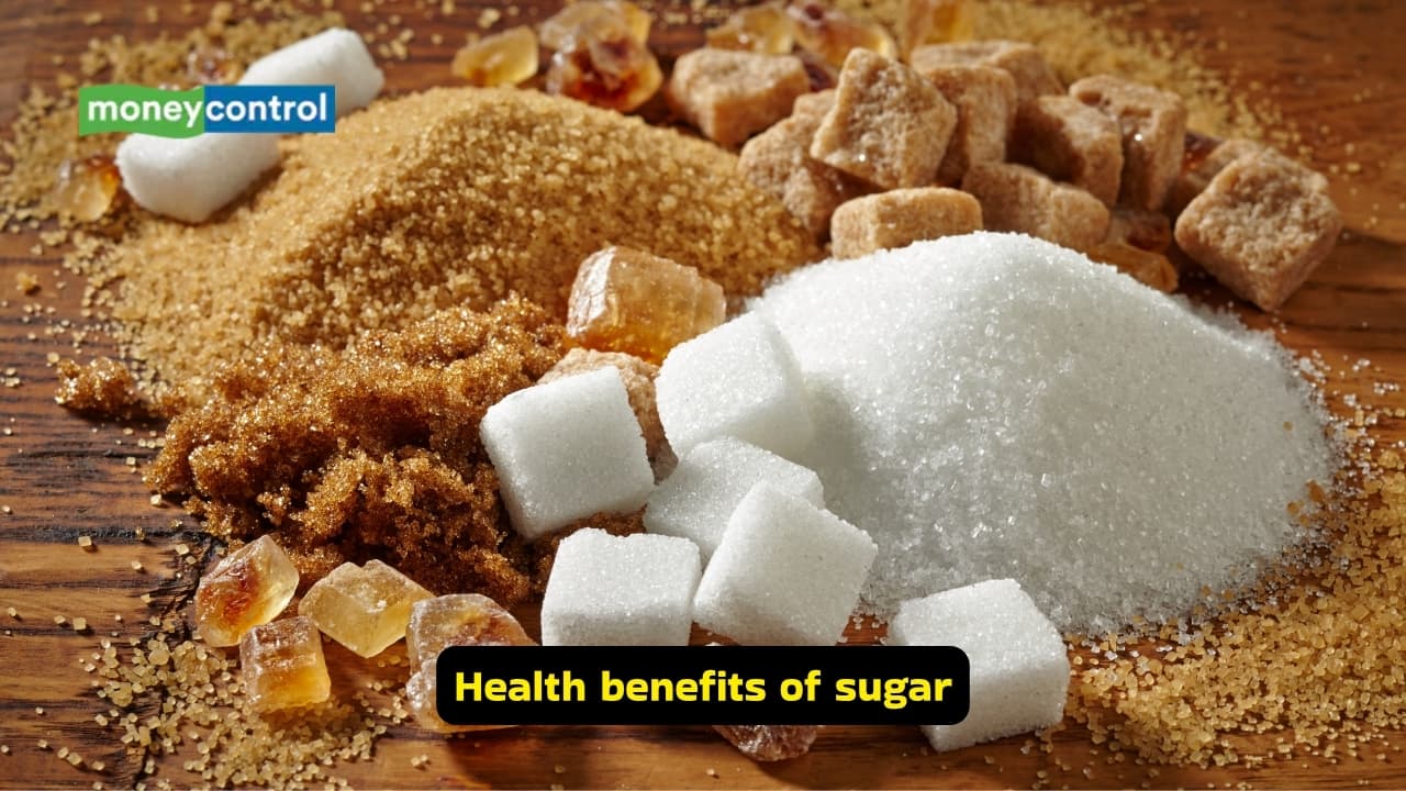Health benefits of sugar: Like jaggery, sugar sweetens festive treats. Always opt for clean, unrefined sugars (Image: Canva)
