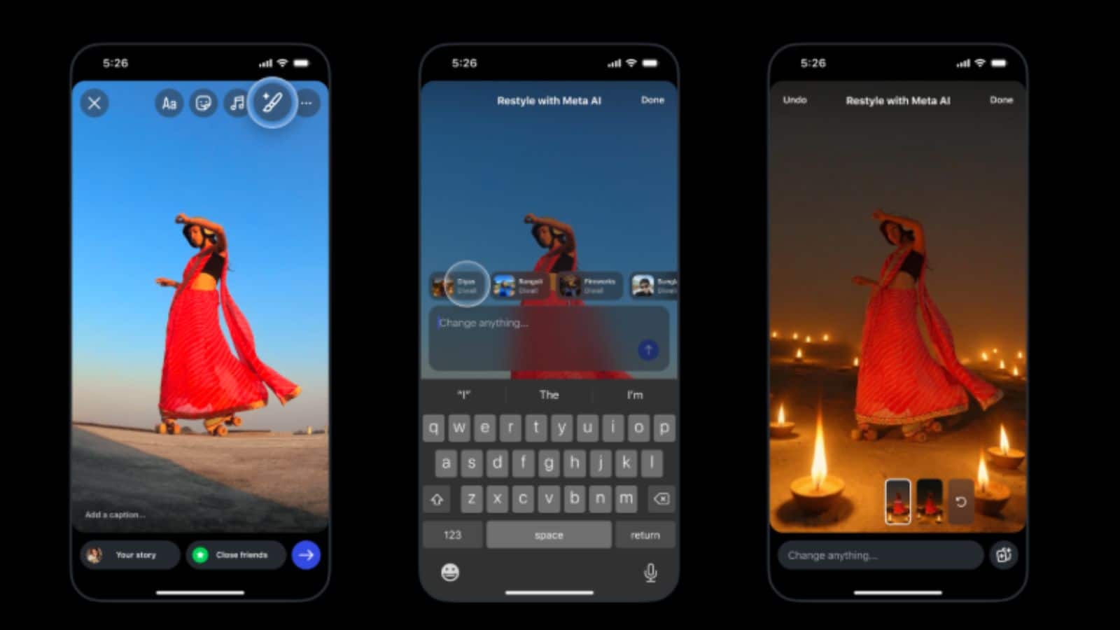Instagram adds Diwali-themed filters and effects for Stories, Edits app, and Ray-Ban Meta glasses