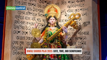 Diwali Sharda Puja 2025: Date, Time, and Significance (image: canva)
